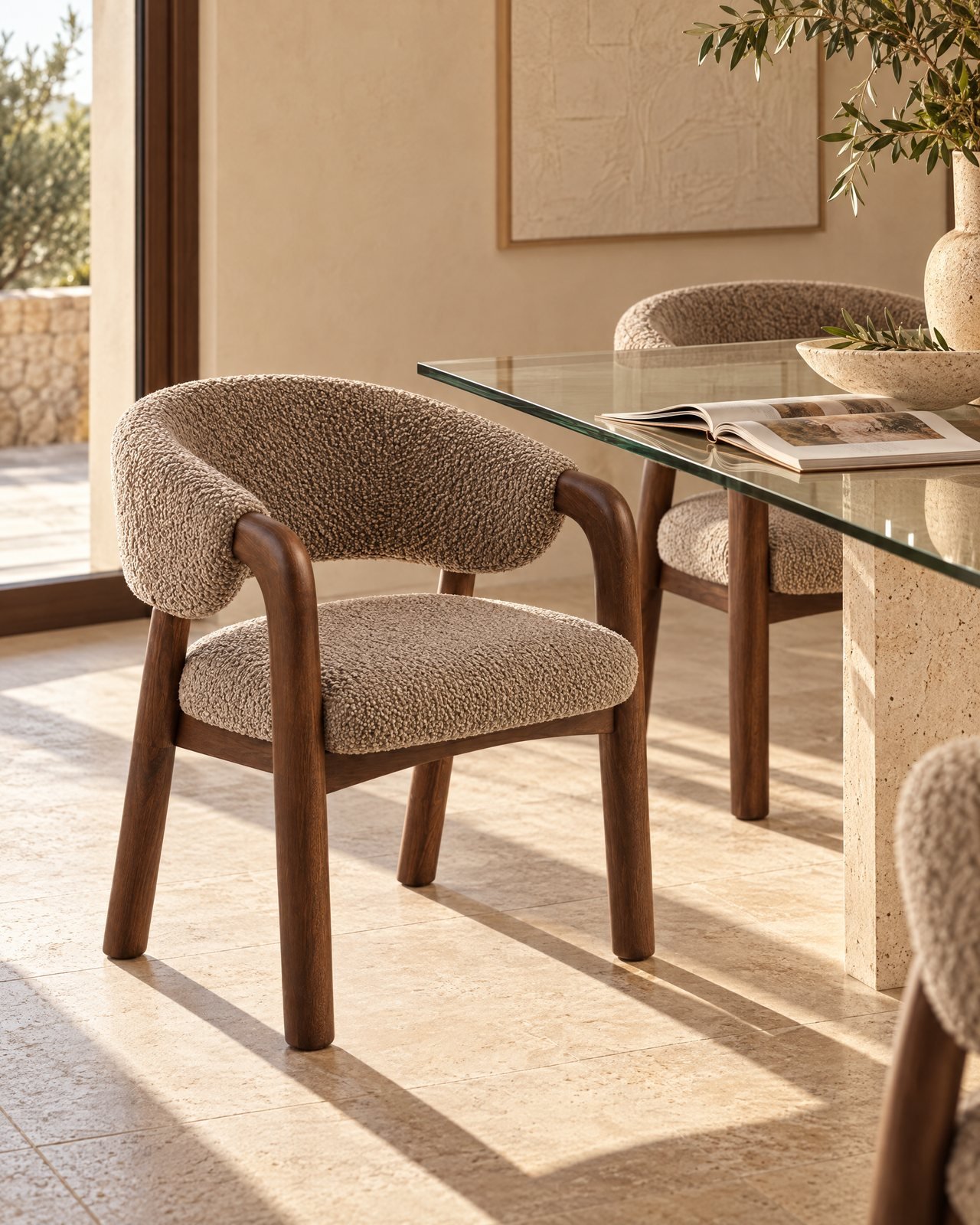 Chaise Orsa dans un salon lumineux
